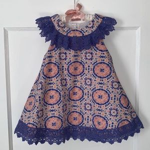 Counting Daisies 2T Boutique Pink & Purple Dress EUC Lined